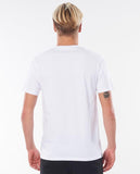 RIP CURL PLAIN POCKET TEE WHITE