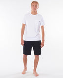 RIP CURL PLAIN POCKET TEE WHITE