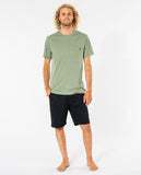 RIP CURL PLAIN POCKET TEE WASHED CLOVER