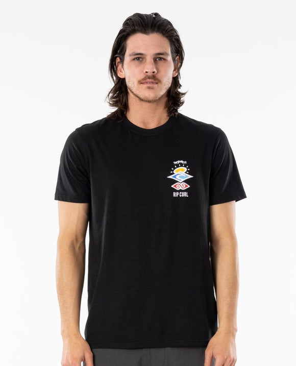 RIP CURL ESSENTIAL TEE BLACK