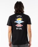 RIP CURL ESSENTIAL TEE BLACK