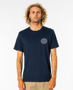 RIP CURL TRADEMARK TEE NAVY