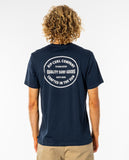 RIP CURL TRADEMARK TEE NAVY