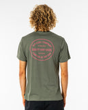 RIP CURL TRADEMARK TEE DARK OLIVE