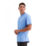 CANTERBURY MENS FUNDAMENTAL MICRO STRIPE TEE AZURE BLUE