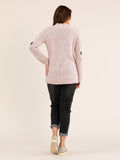 YARRA TRAIL SPOT KNIT JUMPER PINK
